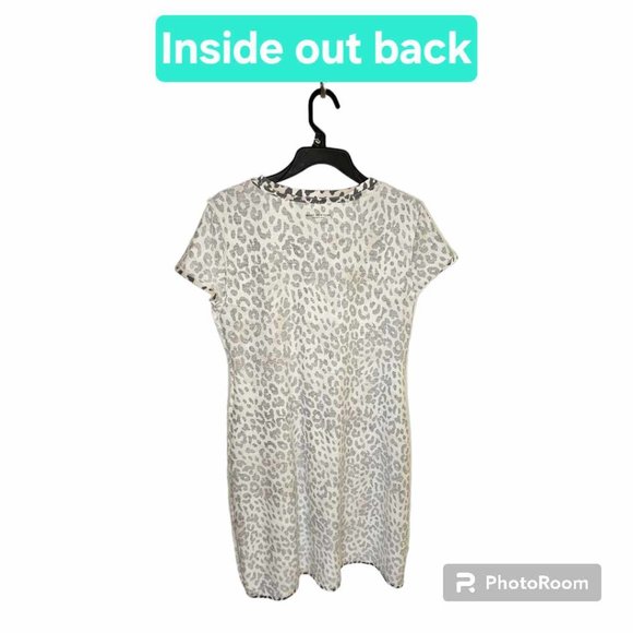 Marc New York - Andrew Marc Women’s Snow Leopard Dress Size L - Picture 5 of 12